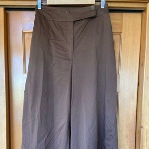 Wide leg cropped pant